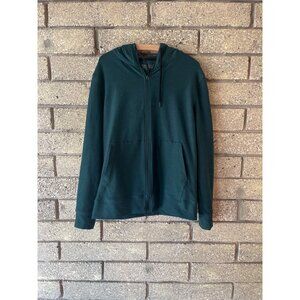 Beyond Yoga Womens Teal Zip-Up Hoodie Jacket With Pockets SpaceDye Material Size